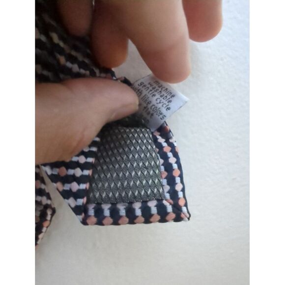 Cherskin Mens 100% Polyester Neck Tie‎ Made In China Geometric Pink White - Picture 5 of 6